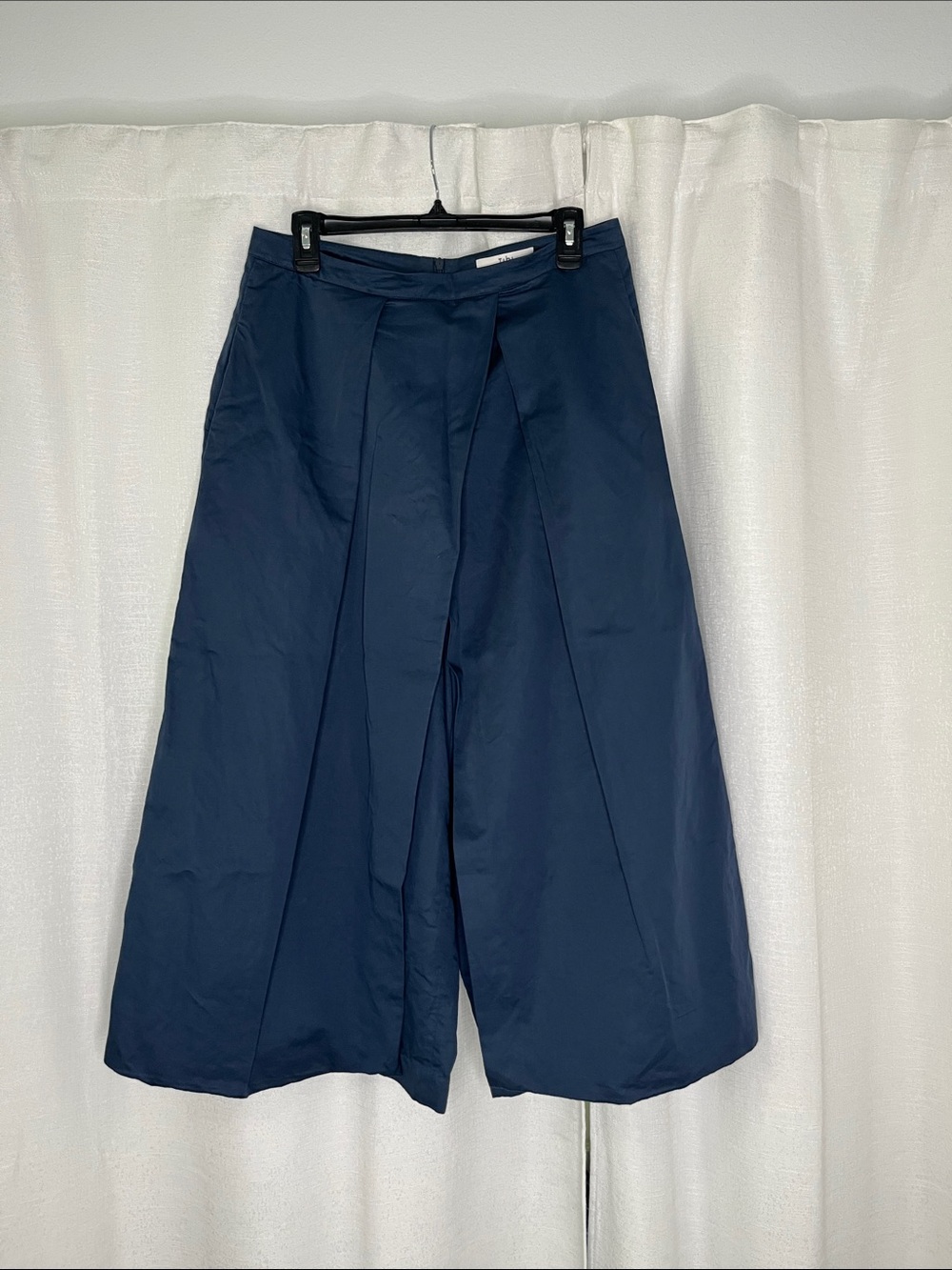 Tibi Navy Wide Leg Pants